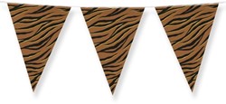 Party Flags foil Tiger Safari 1 Stuk