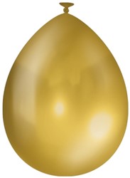 Balloons metallic 10 pcs Gold 10 Stuk