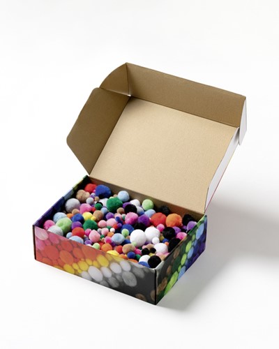 Pompons Folia 200 gram assorti 200 Gram-3