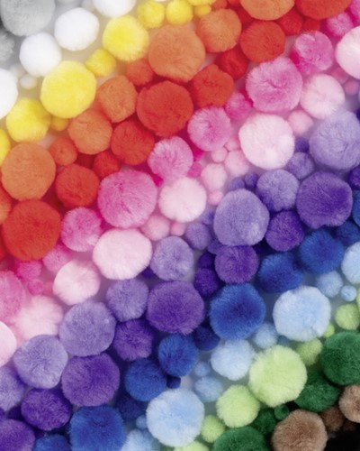 Pompons Folia 200 gram assorti 200 Gram-1