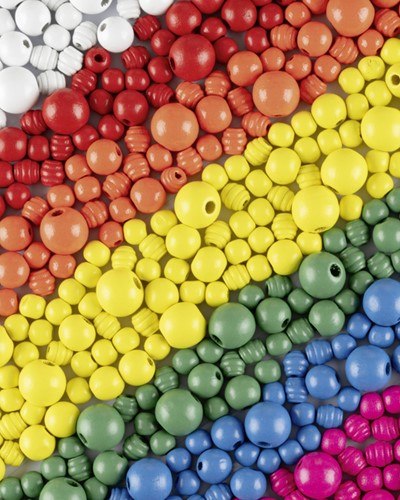 Houten kralen Folia 1000 gram assorti 1000 Gram-3