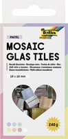 Mozaieksteentjes Folia 10x10mm glas pastel assorti 300 Stuk
