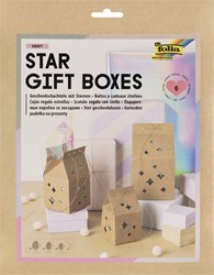 Giftbox Folia Star kraft set 6 stuks 6 Stuk