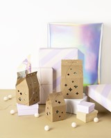 Giftbox Folia Star kraft set 6 stuks 6 Stuk-1