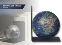 Boekensteun Troika met magnetische globe 13cm blauw-groen-3