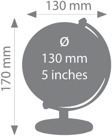 Globe Troika 13cm zwart-zilver 1 Stuk-2