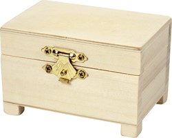 Schatkist Creativ Company 6x9x6cm hout 1 Doos