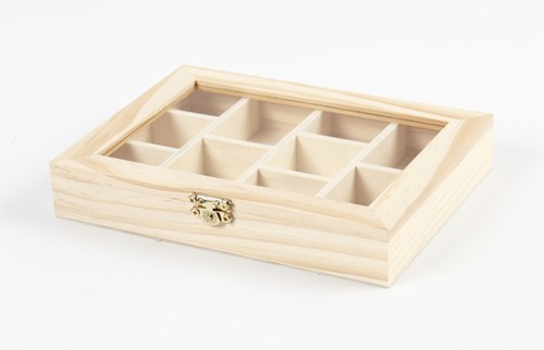 Kist Creativ Company 15.5x20.5x3.5cm glazen deksel 1 Doos-3