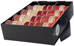 Cadeaulint Decoris polyester kerstthema assorti 1 Rol