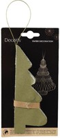Kerstboom Decoris 3D papier 15cm groen 1 Stuk