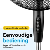 Statiefventilator BRASQ F300 Ø 40cm zwart 1 Stuk-2