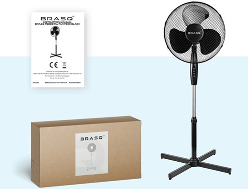 Statiefventilator BRASQ F300 Ø 40cm zwart 1 Stuk-5