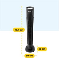 Torenventilator BRASQ F500 H79cm zwart 1 Stuk-2