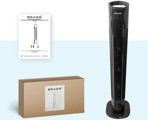 Torenventilator BRASQ F500 H79cm zwart 1 Stuk-3