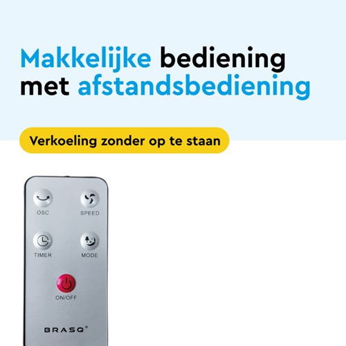 Torenventilator BRASQ F500 H79cm zwart 1 Stuk-6