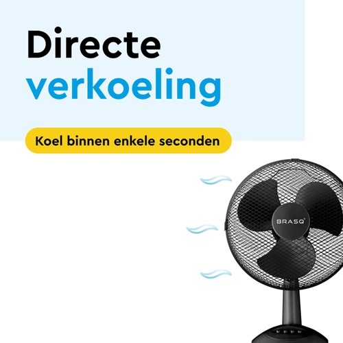 Tafelventilator BRASQ F400 Ø 30cm zwart 1 Stuk-1