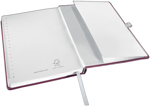 Notitieboek Leitz Style A5 lijn 160 pagina's 100gr rood-1