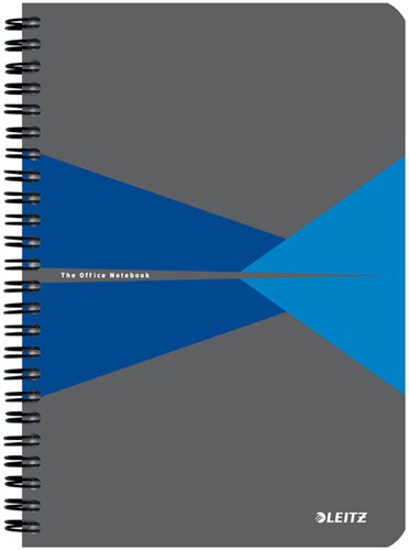 Notitieboek Leitz Office A5 lijn 180pag grijs bl 1 Stuk