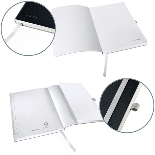 Notitieboek Leitz Style A5 lijn 160pag zwart 1 Stuk-2