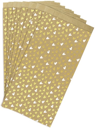 Cadeauzak Clairefontaine 16x30x5 kraft harten 50st 50 Stuk