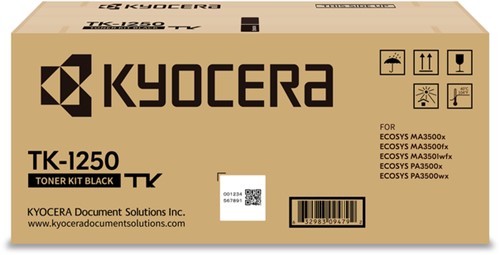 Toner Kyocera TK-1250 Zwart 1 Stuk