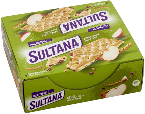 Fruitbiscuit Sultana appel 3 pack 3 Stuk