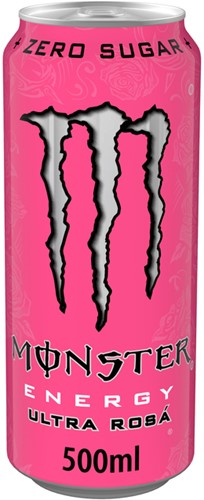 Energiedrank Monster ultra rosa blik 500ml 500 Milliliter