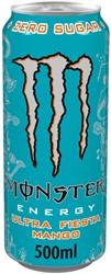 Energiedrank Monster ultra fiesta mango blik 500ml 500 Milliliter