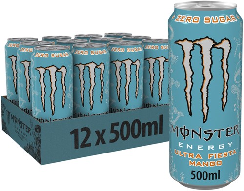 Energiedrank Monster ultra fiesta mango blik 500ml 500 Milliliter-2