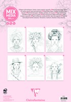 Kleurboek Clairefontaine Odelia A4 Vrouwen 1 Stuk-2