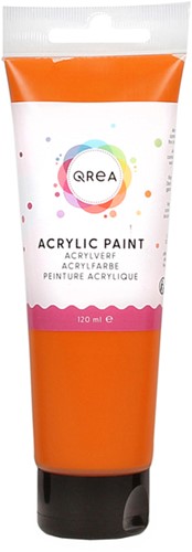 Acrylverf Qrea 120 ml oranje 1 Tube