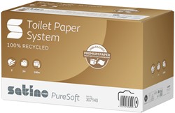 Toiletpapier Satino JT3 PureSoft systeemrol 2laags 24 Rol