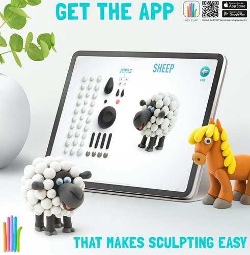 Klei Hey Clay dieren set 15 delen 17 Blik-3