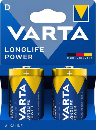 Batterij Varta Longlife Power 2x D 2 Stuk