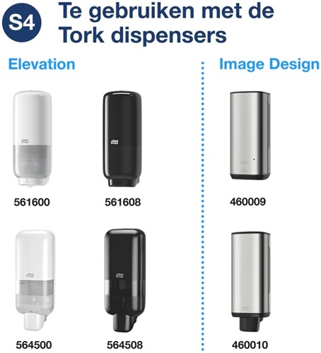 Handzeep Tork S4 Premium vloeibaar 1000ml mild 424501-3