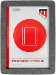 Presentatieframe Quantore A4 gerecycled vilt grijs