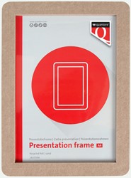 Presentatieframe Quantore A4 gerecycled vilt zand 1 Stuk