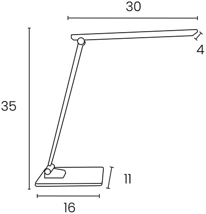 Bureaulamp Unilux Popy LED wit 1 Stuk-8