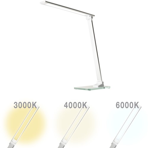 Bureaulamp Unilux Popy LED wit 1 Stuk-10