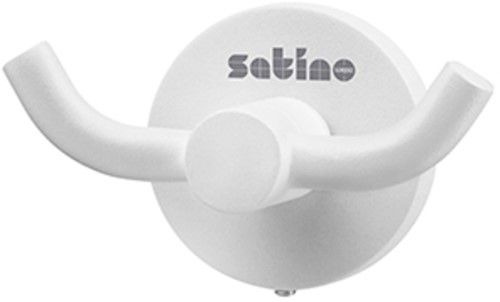 Kledinghaak Satino 2 haaks wit 332180 1 Stuk