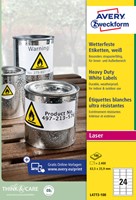 Etiket Avery L4773-100 63.5x33.9 2400st 100 Vel