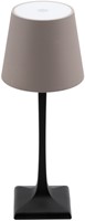 Tafellamp Securit Milano LED oplaadbaar dimbaar taupe-zwart