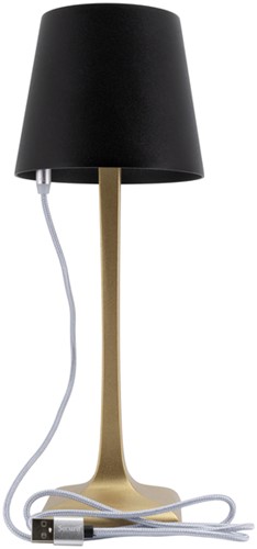 Tafellamp Securit Roma LED opl dimbaar zwart-goud 1 Stuk-1