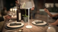 Tafellamp Securit Feline LED oplaadbaar dimbaar wit-6