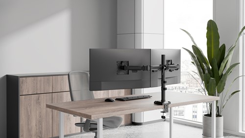 Monitorarm Neomounts NERO dual 10-32" zwart-6