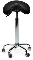 Premium zadelkruk zwart hoog 1 Stuk