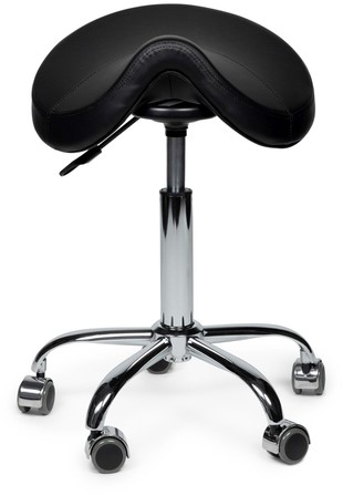 Premium zadelkruk zwart laag 1 Stuk