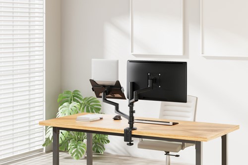Monitorarm + laptophouder Neomounts NEXT DS20 17-27'' zwart-7