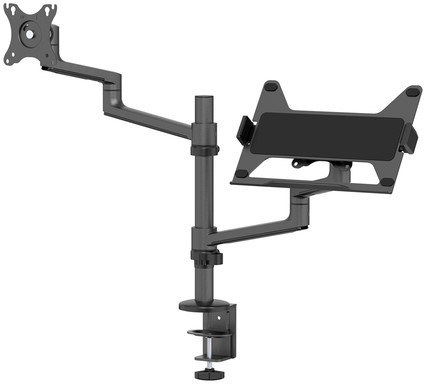 Monitorarm met laptophouder Neomounts NEXT Lite single 17-27" zwart-2