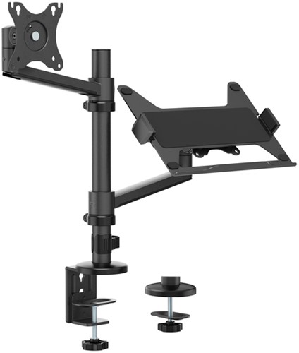 Monitorarm + laptophouder Neomounts NEXT DS20 17-27'' zwart-6